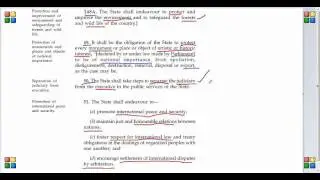 Indian Constitution - Video 32 (Article 48A, 49, 50, 51 Directive Principles of State Policy)