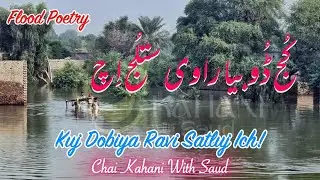 Flood Poetry | Kuj Dobiya Ravi Satluj Ich | Punjabi/Hindi Poetry |Viral Video| Chai Kahani With Saud