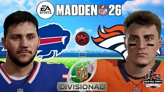 BILLS vs BRONCOS | NFL PLAYOFFS - DIVISONAL ROUND | MADDEN 26 PREDICTIONS