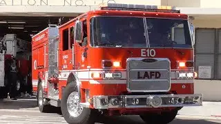 LAFD Engine 10 Responding