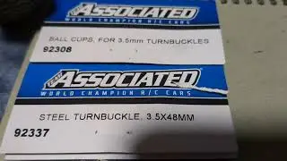 team associated ball cups, ball studs and turnbuckles with part numbers