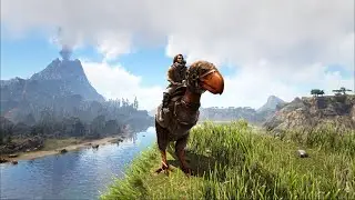 Taking our Terror Bird for a stroll on Lost Island | Fjordur Cluster 27