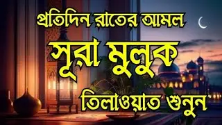 ঘুমানোর আগে সূরা মুলক || Surah Mulk Full || কবরের আজাব থেকে রক্ষা || Beautiful Recitation