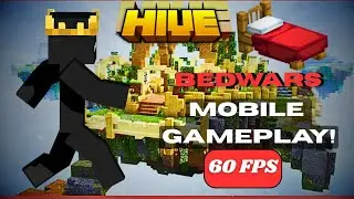 Destroying everyone in hive bedwars on mobile! 😈