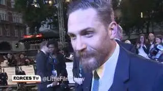 Tom Hardy Introduces Dog To Reporter At London Premiere Of 'Legend' | Forces TV