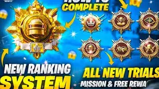 How To Complete New Trial Mission| Get Free Rewards | New Ranking system| PUBG Mobile 