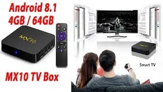 MX10 Android 8.1 TV Box 4GB / 64GB 4K Supported UK Plug