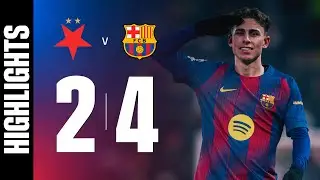 HIGHLIGHTS | SLAVIA PRAGUE 2 vs 4 FC BARCELONA | UEFA CHAMPIONS LEAGUE 🔵🔴