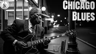 Chicago Blues - Lonely Road Blues 🌒 Whiskey Nights & Crying Guitars