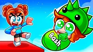Kick The BABY in Roblox With MY CRUSH..