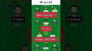 LSG vs MI Playing11 Team | MI vs LSG Dream11 Team | Today Match Prediction | Best Fantasy Team | IPL