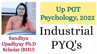 UP PGT | PYQ | Industrial Psychology | Guidance and Counseling |