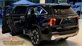 All-New! 2026 Kia Sorento 4X AWD Super Premium: New Performance Comfort Interior, Exterior Details