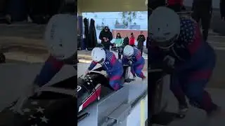 Bobsled Push Start @ Park City, NAC 4-Man Race #bobsleigh #parkcityutah