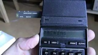 HP 41C With A Card Reader Loading MOON ROCKET LANDER SD-14A