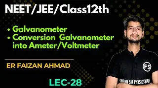 Galvanometer Conversion intoAmeter and Voltmeter | #neetphysics #physics #neet #jee #class12physics