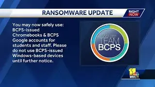 Baltimore County schools closed Monday, Tuesday due to ransomware attack
