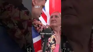 Lone British woman STANDS UP to protesters outside migrant hotel