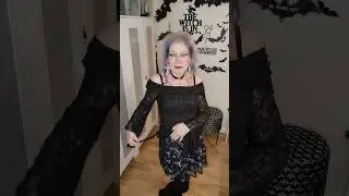 Black top and accessories from Shein #gothyoutuber #goth #eldergoth #generationx #over50