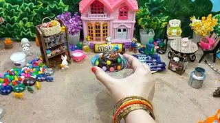 Miniature M& M's Chocolate cake | Kinder Joy Vs Pink KitKat chocolate cake | Colorful Kitkat Cake