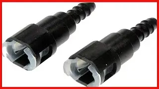 Dorman 800-085 Fuel Line Quick Connector That Adapts 3/8 In. Steel To 5/16 In. Nylon Tubing, 2 Pack