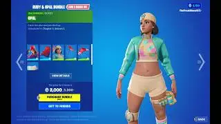 NEW OPAL SKIN/PASTEL VIBES WRAP AND NEW STYLE FOR RUBY AND SET Fortnite Item Shop [July 10 2023]