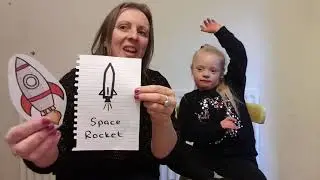 Makaton for 'Space Rocket' 🚀