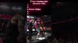 🏆Top 5 Ranking RKO Announce Table  #wwe #viralvideo