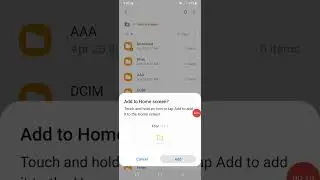 Add my files folder to home screen in any android mobile phone #shorts