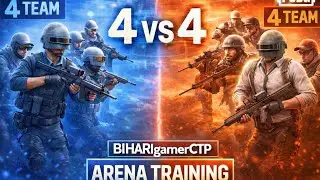 4vs4 BGMI arena training room gamplay || BLUE TEAM WIN |||| MVP 14 KILL BLUE TEAM || RED TEAM DEFFET