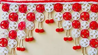 पुरानी चूड़ियों की तोरन/ Woolen And Bangles Door Hanging Toran / Toran 2023 @CreativeSarita