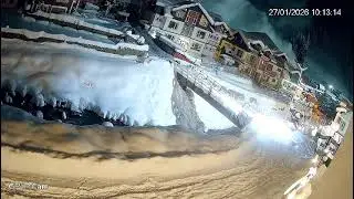 #sonmarg# avalanche strike midnight on 27/1/2006, vedio captured by CCTV camera footage 🥲🥲