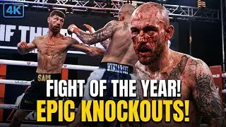 Bare Knuckle Boxing Fight of the Year in 4K Slow Motion – Epic Knockouts! #BareKnuckleBoxing #4K