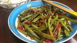 French Beans with Bean Paste &bull; Easy Stir Fry