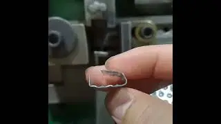The machine for making PP plastic strapping seal 16 mm with dot embossed shipping to Chile