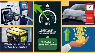 10 Simple ways to use less fuel for car and generator
