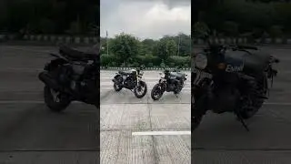 Royal Enfield Hunter 350 vs TVS Ronin.                        Instagram - vikashsi0116