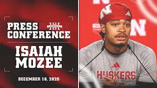 Husker RB Isaiah Mozee talks Bowl Practice | Nebraska Football Press Conference