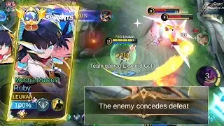 DOMINATE AND MAKE THEM SURRENDER!!😈 BEST RUBY BUILD AND ROTATION 2024