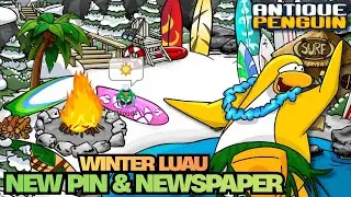 WINTER LUAU IS HERE! 🌴❄️ NEW PIN & NEWSPAPER | Antique Penguin