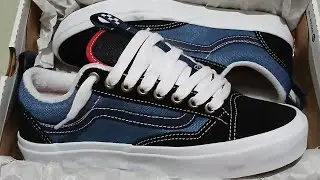 Vans Old Skool 36+ Black STV Navy em detalhes (in detail)