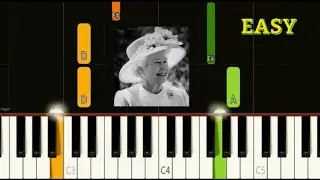 God Save The Queen - EASY Piano Tutorial