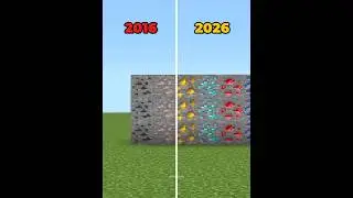 Minecraft 2016 vs 2026 Texture Moment
