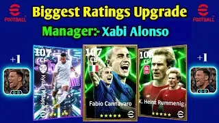 Biggest Players Ratings Upgrade With New Manager Xabi Alonso In eFootball 2026 Mobile