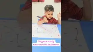 Playgroup activity for fine motor skill improvement.