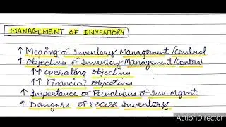 Management of Inventory L2