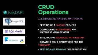 Build CRUD operations of Todo Application with FastAPI, PostgreSQL & SQLModel | Full Tutorial
