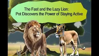 The Fast and the Lazy Lion -  Pot Discovers the Power of Staying Active | English Short Story