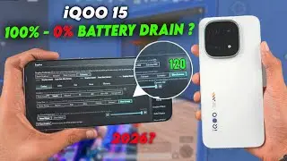 100% ➝ 0% iQOO 15 Battery Test 🔋 Gaming | No Charging, No Break!