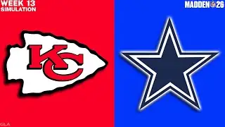 Chiefs vs. Cowboys - Week 13 Thanksgiving Simulation - Madden 26 PS5 Gameplay